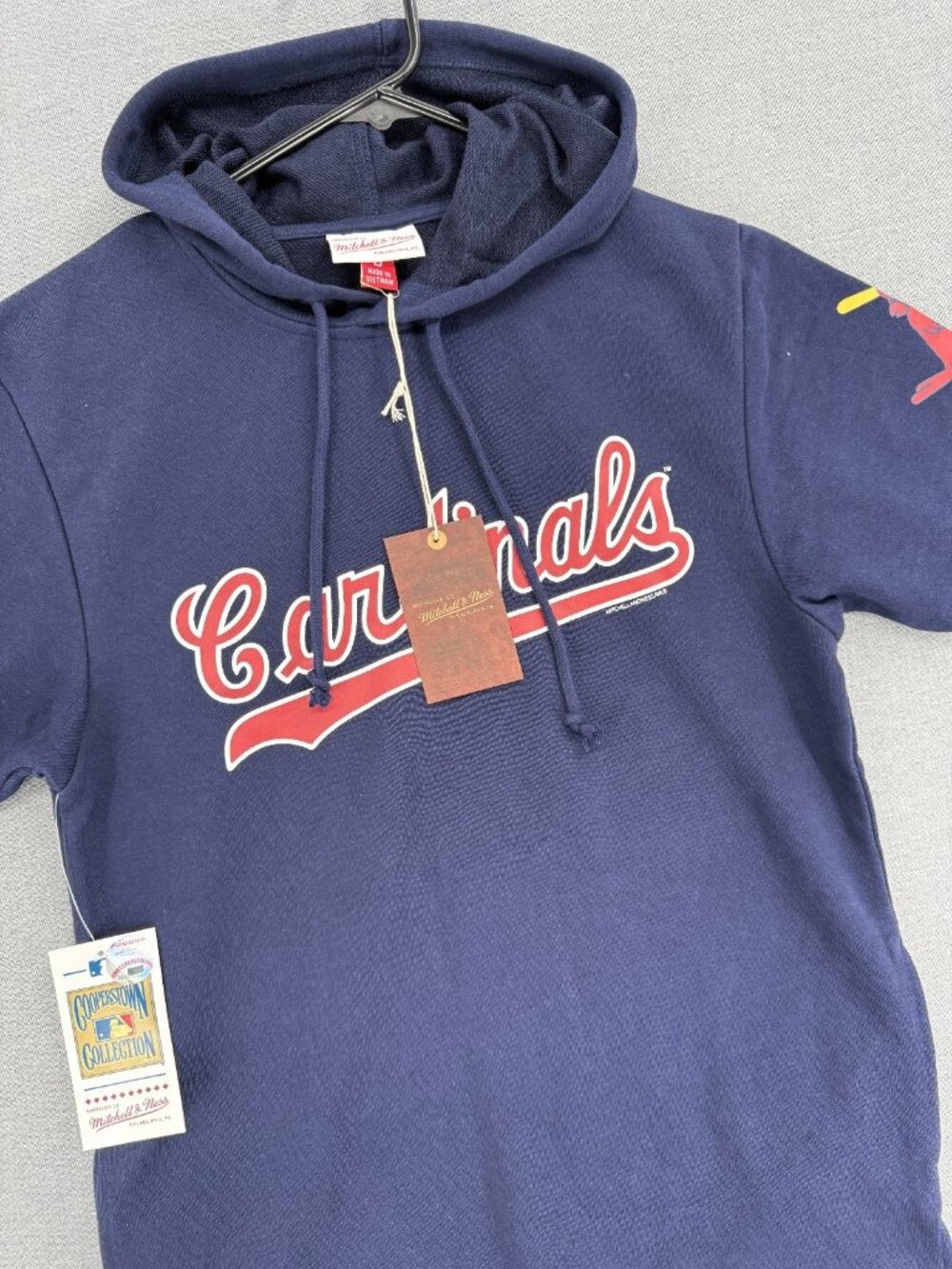 Mitchell & Ness St Louis Cardinals SS Hood Tee Mens S NWT